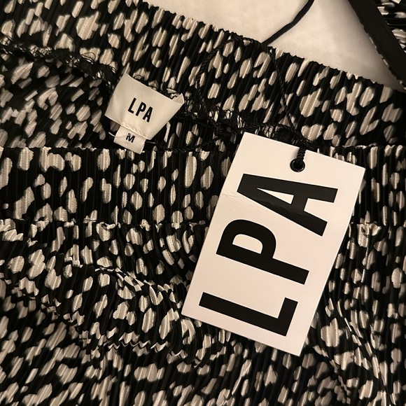 Revolve black and white jumpsuit with string tie back - Picture 4 of 5